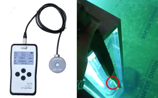 A Waterproof UV Probe—Waterproof Light Meter