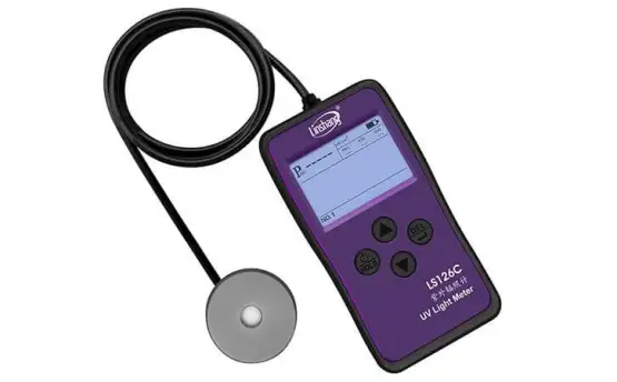 Application of ultraviolet intensity meter