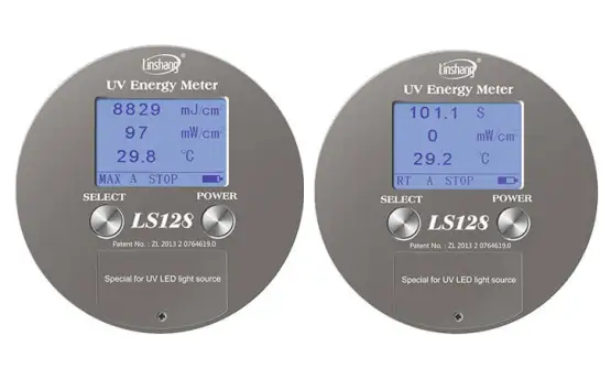 Difference between LS125 +E395 and LS128 UV Energy Meter