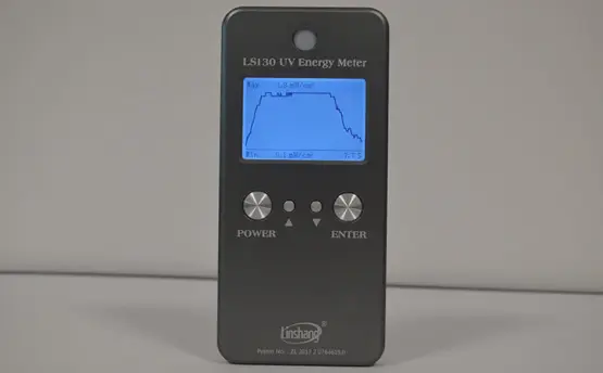 How to Calculate UV energy and intensity by UV integrator?