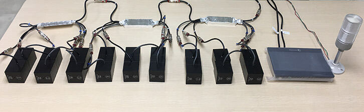 test probe of online light transmittance meter