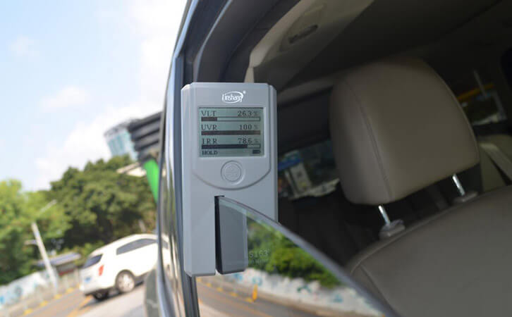 Window Tint Meter For Automotive Glass Window glass 0 to 100% Light  Transmission