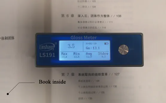 Paper Gloss Meter Measurement Angle Selection