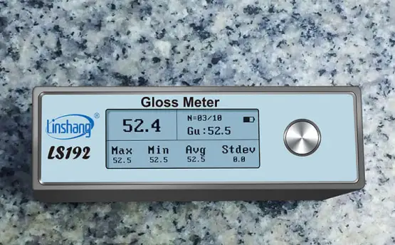 The PC Software Function of Marble Gloss Meter