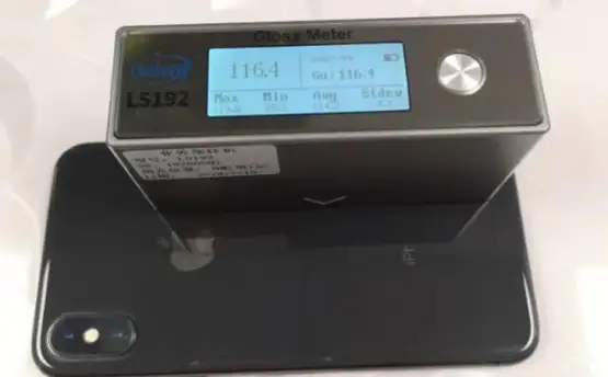  Gloss Meter Measures iphoneX Surface Gloss