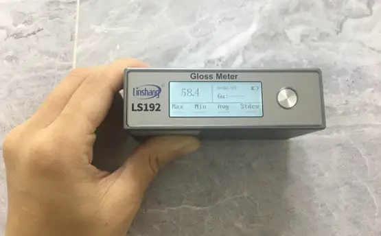 Gloss Measurement Using Stone Gloss Meter