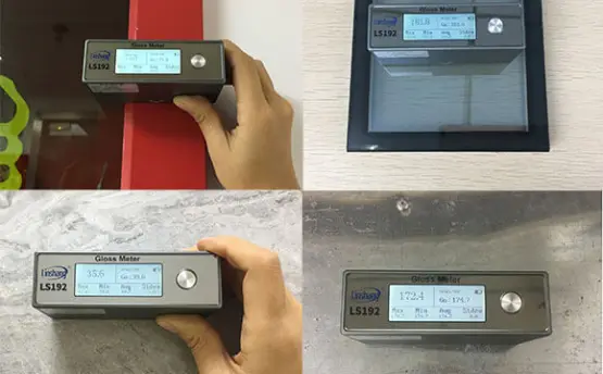 PC and ABS Material Gloss Control and Detection