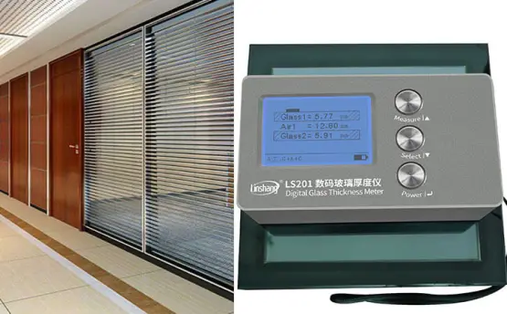 Performance and Thickness Detection of Louver Insulating Glass [glass thickness gauge]