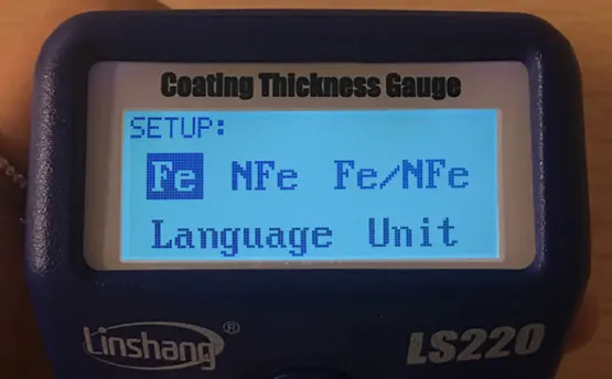 Measurement Mode Switching of Digital Paint Thickness Meter