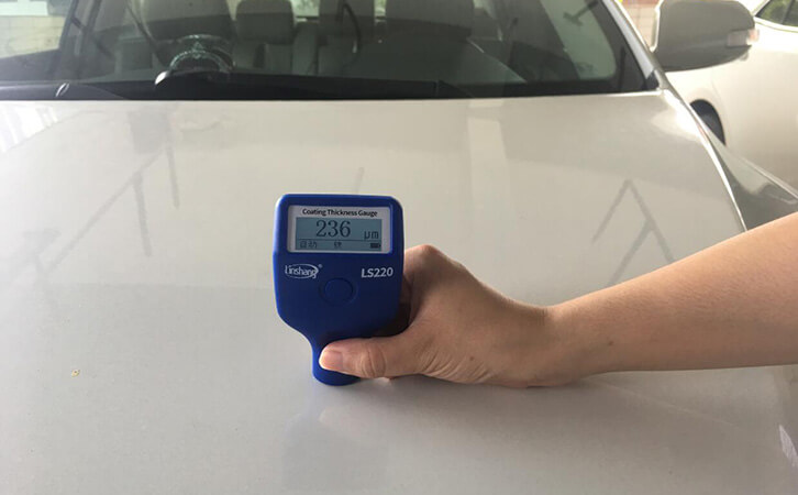 automotive paint meter test the car