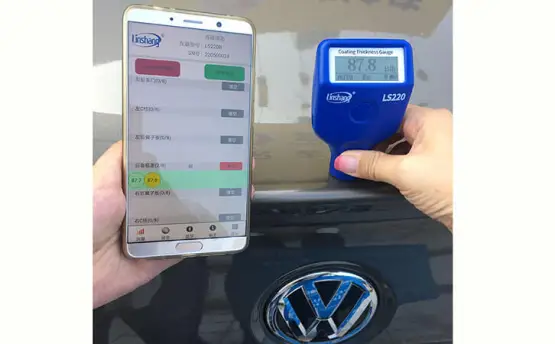 Automotive Paint Thickness Gauge Test Volkswagen CC 