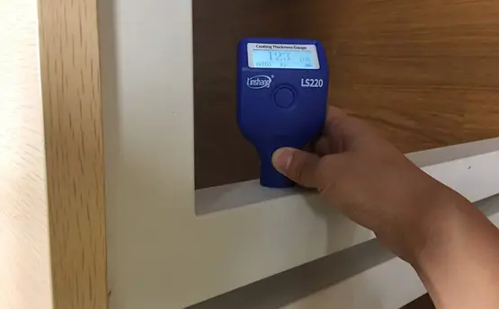 Metal Furniture Coating Thickness Measurement by Coating Thickness Tester