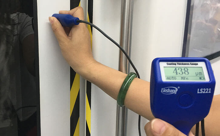 mil thickness tester test the door coating thickness