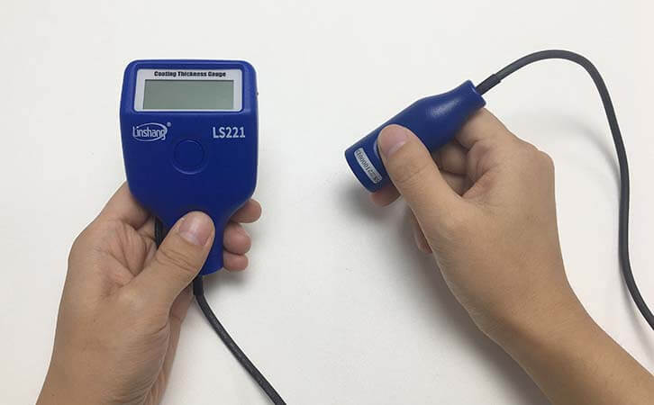 LS221 paint thickness gauge accuracy test 