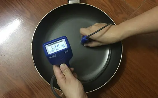 Non-stick Pan Coating and Dry Mil Paint Thickness Gauge 