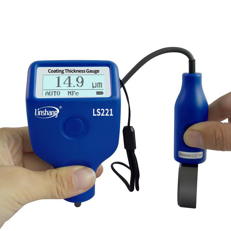 Paint Coating Thickness Tester 0-2000μm 0.1μm Fe NFe Probe Gauge LS220