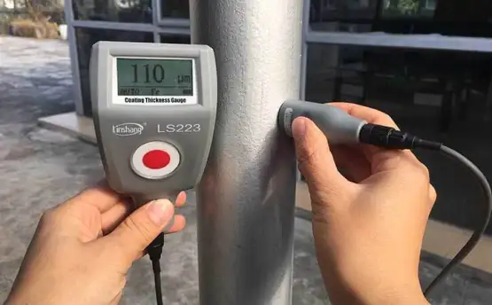 Paint Thickness Tester Measure Fire-Resistant Coating on Steel Pipe