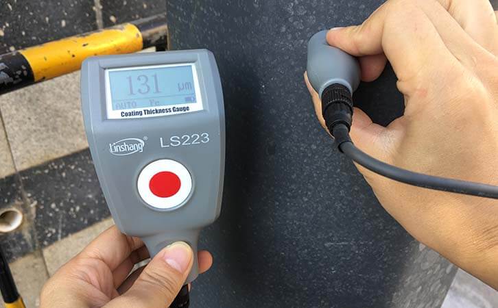 paint thickness meter teste steel structure 