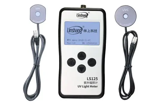 Germicidal lamp UV light intensity meter｜LS125 UVC detector-Linshang