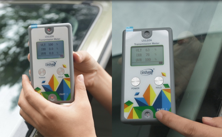 portable window tint meter tester with