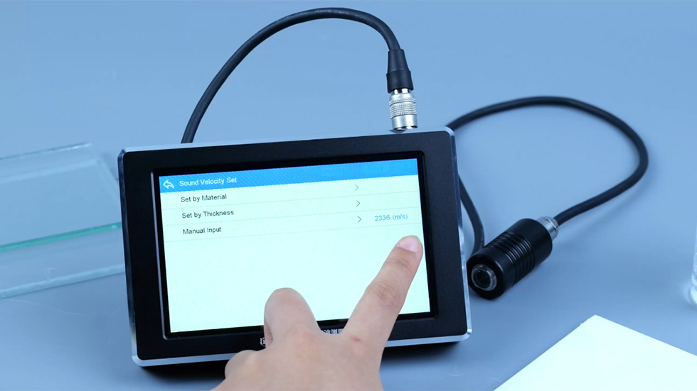 LS216 Ultrasonic Thickness Gauge Sound Velocity Settings LS216 Ultrasonic Thickness Gauge Sound Velocity Settings