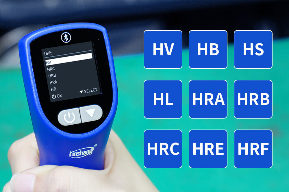 LS256 ultrasonic hardness tester: 9 hardness scales available