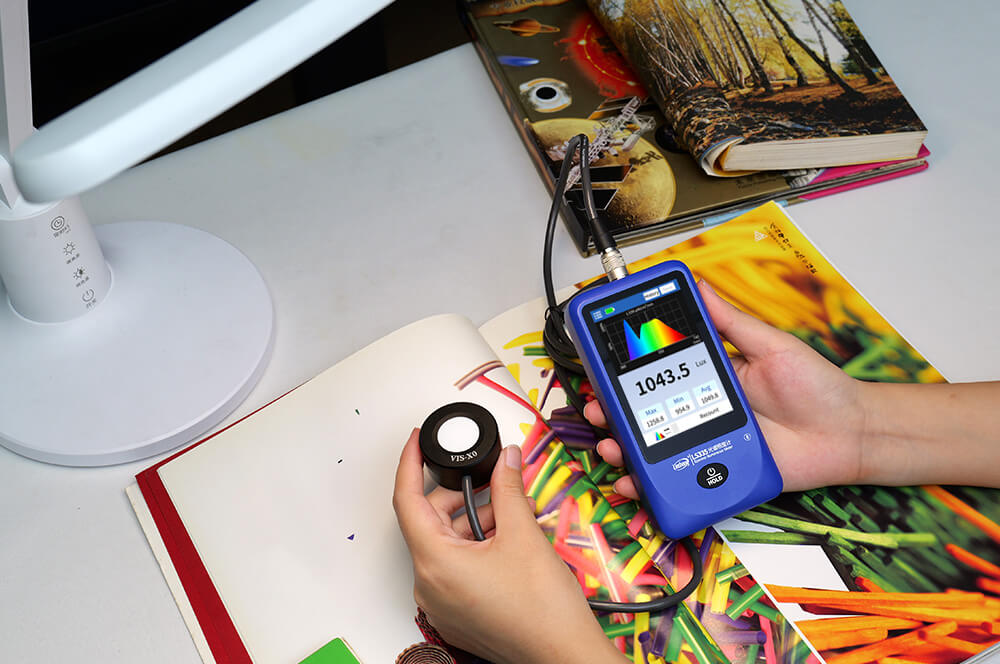 Measuring Desk Lamp Illuminance