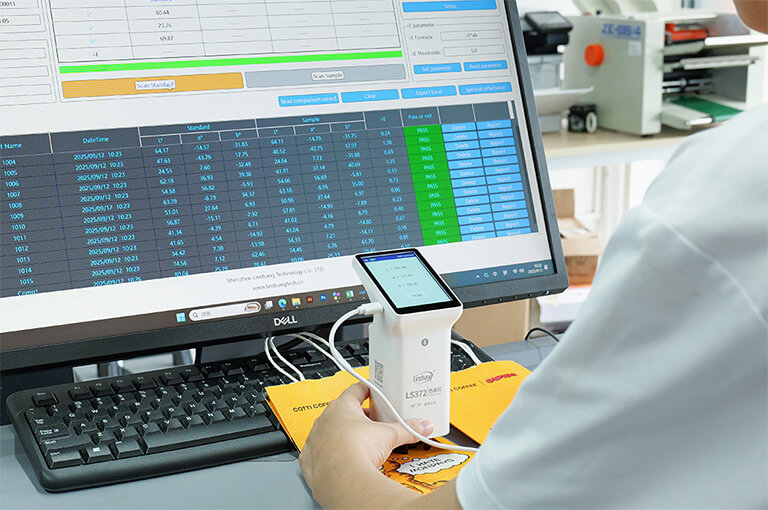 Measure color with PC software Measure color with PC software