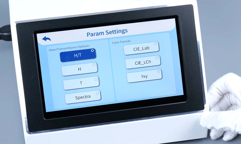 Parameter setting interface