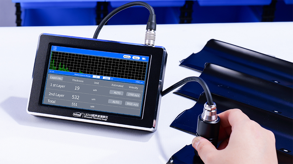 LS216 Ultrasonic Thickness Gauge Test Metal Substrate LS216 Ultrasonic Thickness Gauge Test Metal Substrate