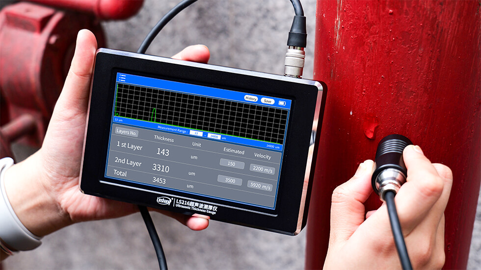 LS216 High Precision Ultrasonic Thickness Gauge