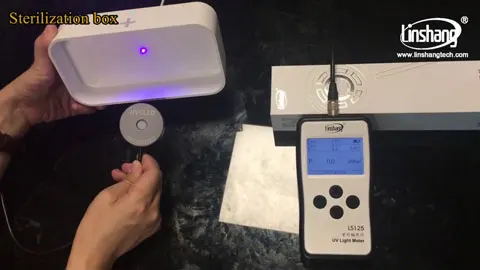 UV Dosimeter Used to Measure UVGI Light Intensity and UV Dose