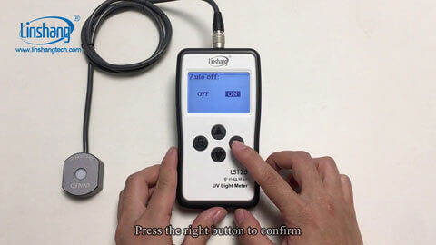 LS125 UV measurement device operation method