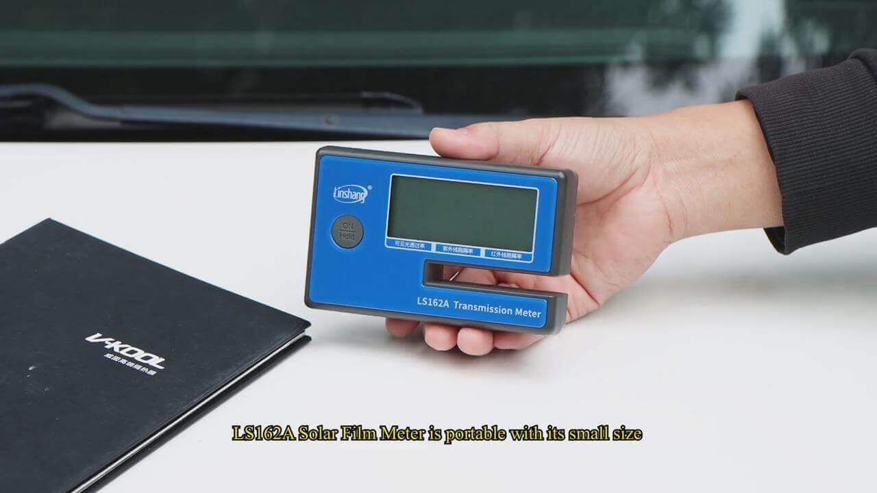 Display Resolution Portable Window Tint Meter Tester Visible Light UV IR